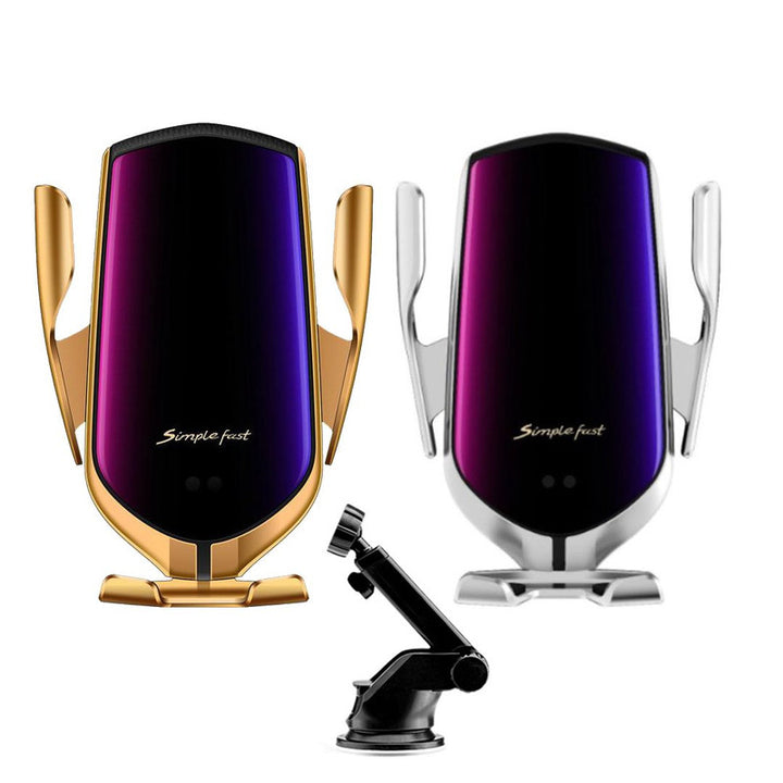 R1 Smart Sensor Car Wireless Charger & Holder - Gold