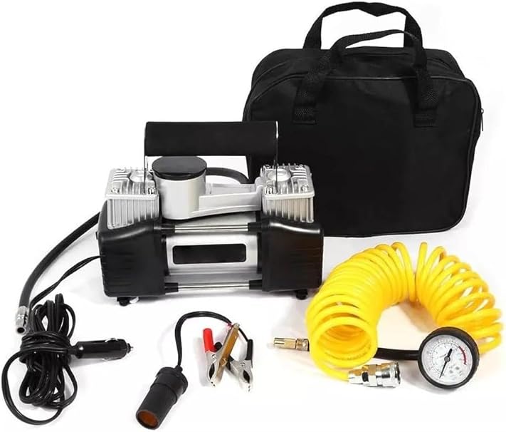 Car Tyre Inflator Air Compressor Double Cylinder