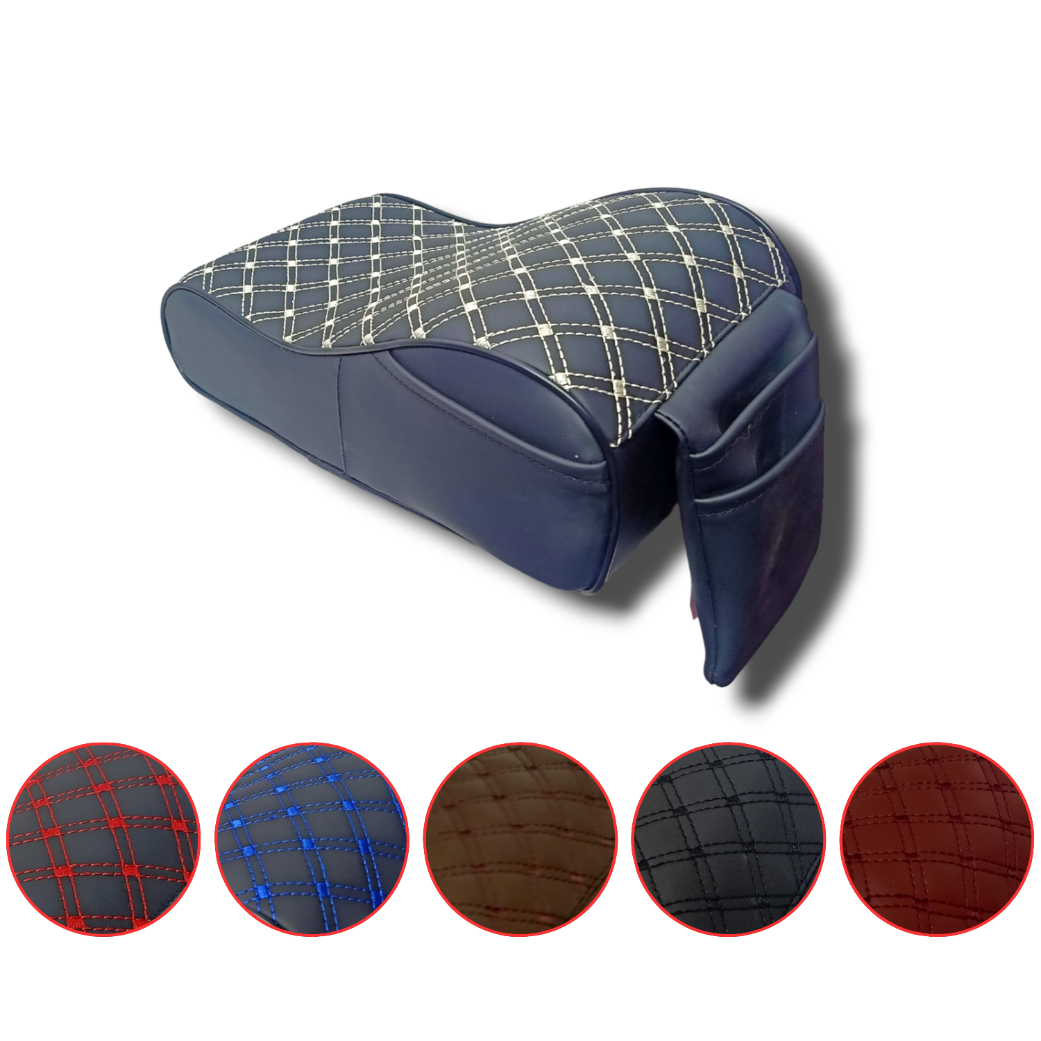 وسادة مسند ذراع السيارة المصنوعة من الجلد من Assafco بتصميم Winne 