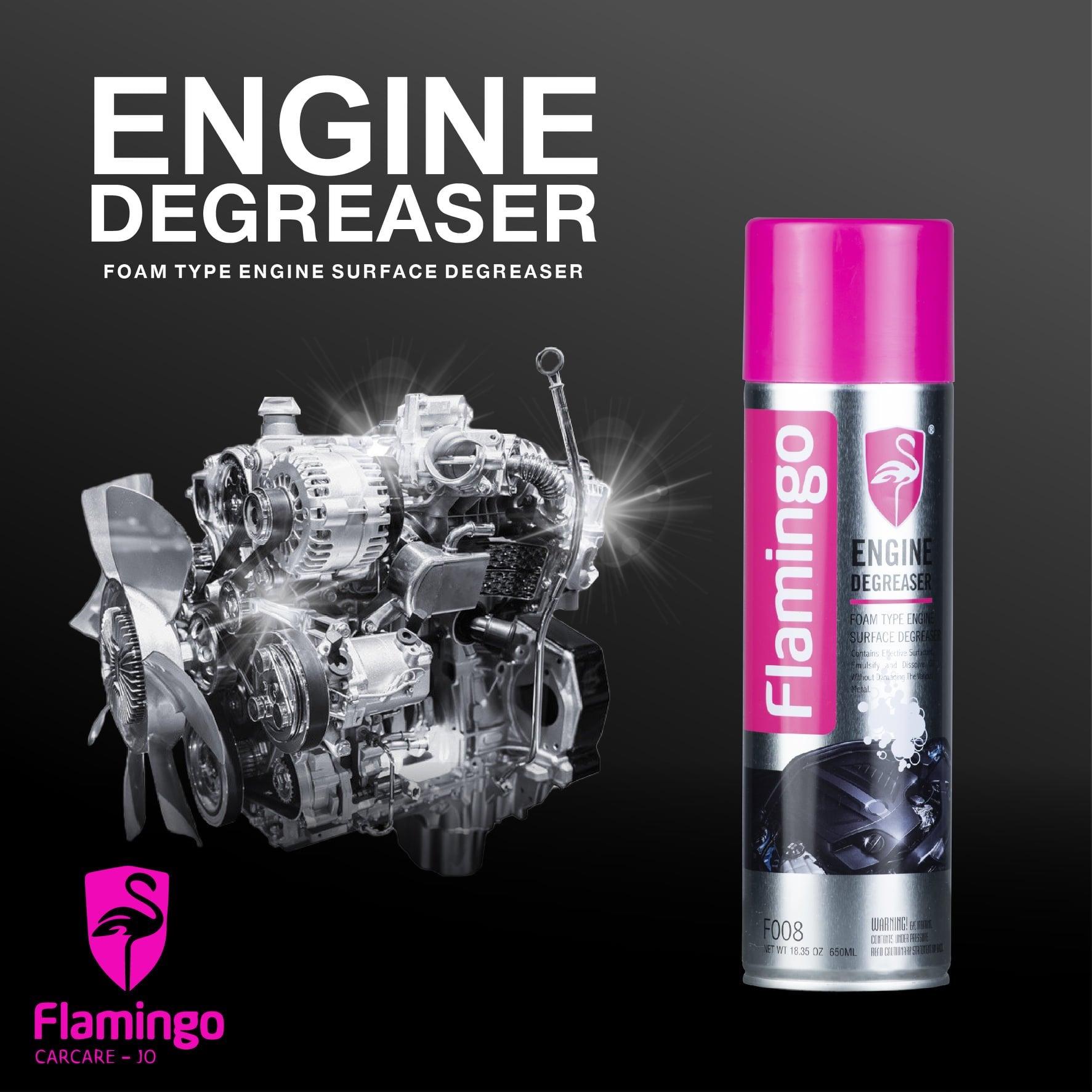 FLAMINGO ENGINE DEGREASER - 650 ML