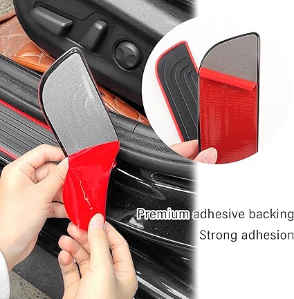4PCS Car Door Sill Protector,Anti-Scratch & Waterproof Car Door Sills Scratch Protection,Universal Car Exterior Accessories Automotive Door Entry Guard for Car,Truck,SUV (Sport, Width 1.57'')