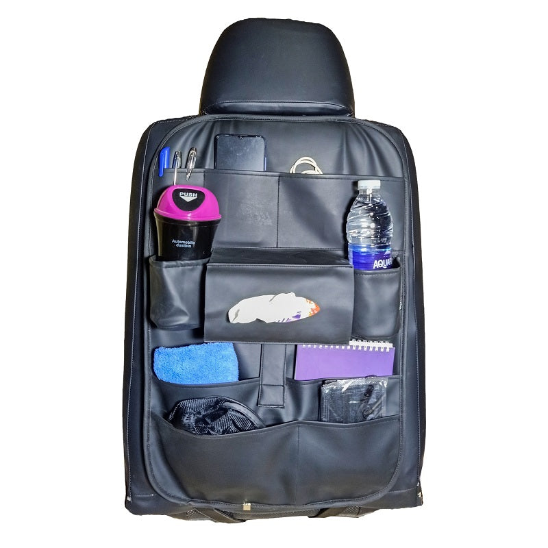ASSAFCO Leather Car Backseat Organizer