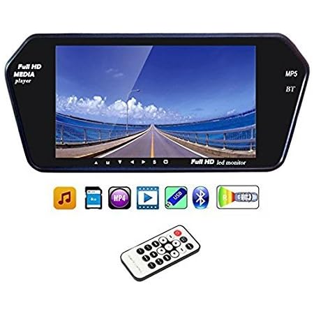 Car 7 Inch Color TFT LCD MP5 Rear View Mirror Monitor
