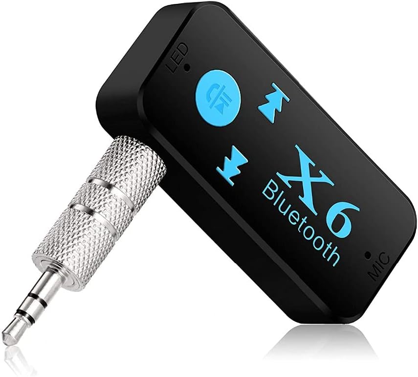 X6 Wireless Bluetooth 4.2 3.5mm jack AUX Audio Stereo Home Car Receiver Adapter X6 Bluetooth car kit receiver multi-function