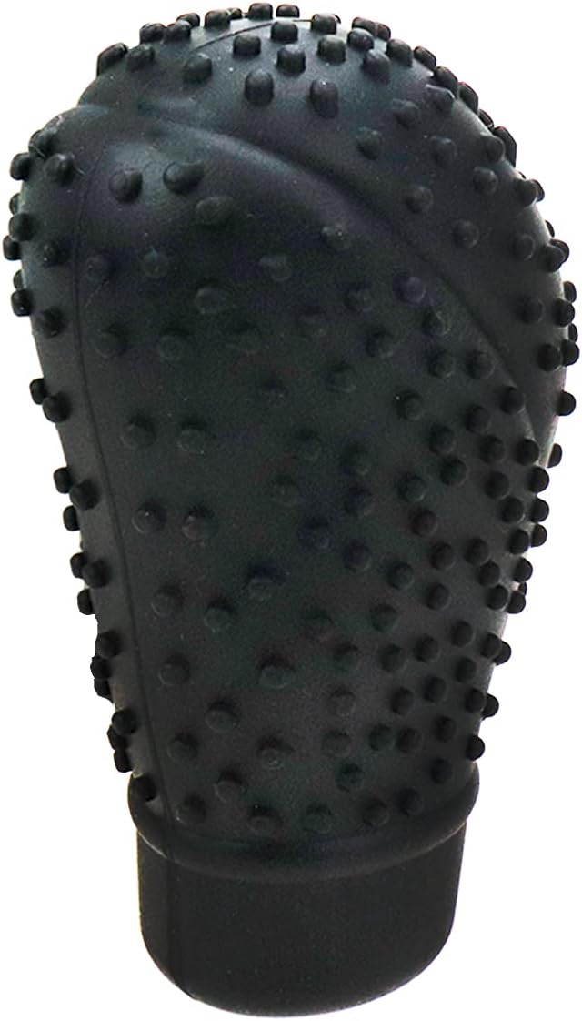 Elastic Silicone Car Shift Knob Protector Cover with Massage Design