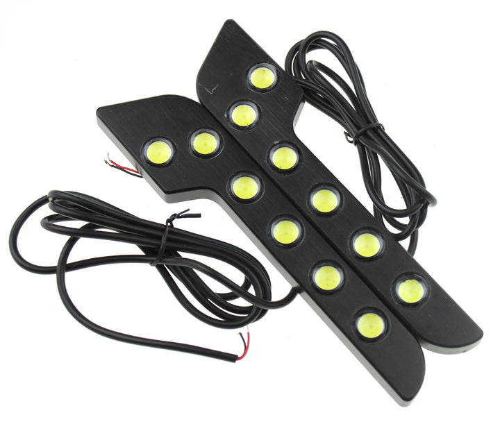 L Shape LED Waterproof Eagle Eyes Daytime Running Ligh - 6W /12V