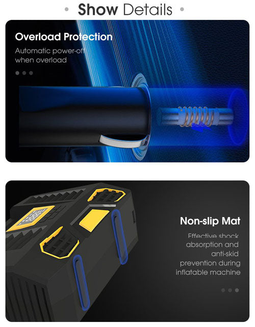 CARSUN Car Portable Air Compressor Tire Inflator C1808