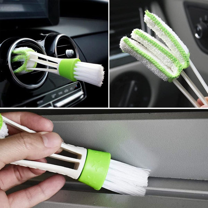 Multifunction Cleaning Brush 3 Arms Blinds Duster, for Window Blinds, Keyboard, Air Conditioner Vents, Fans