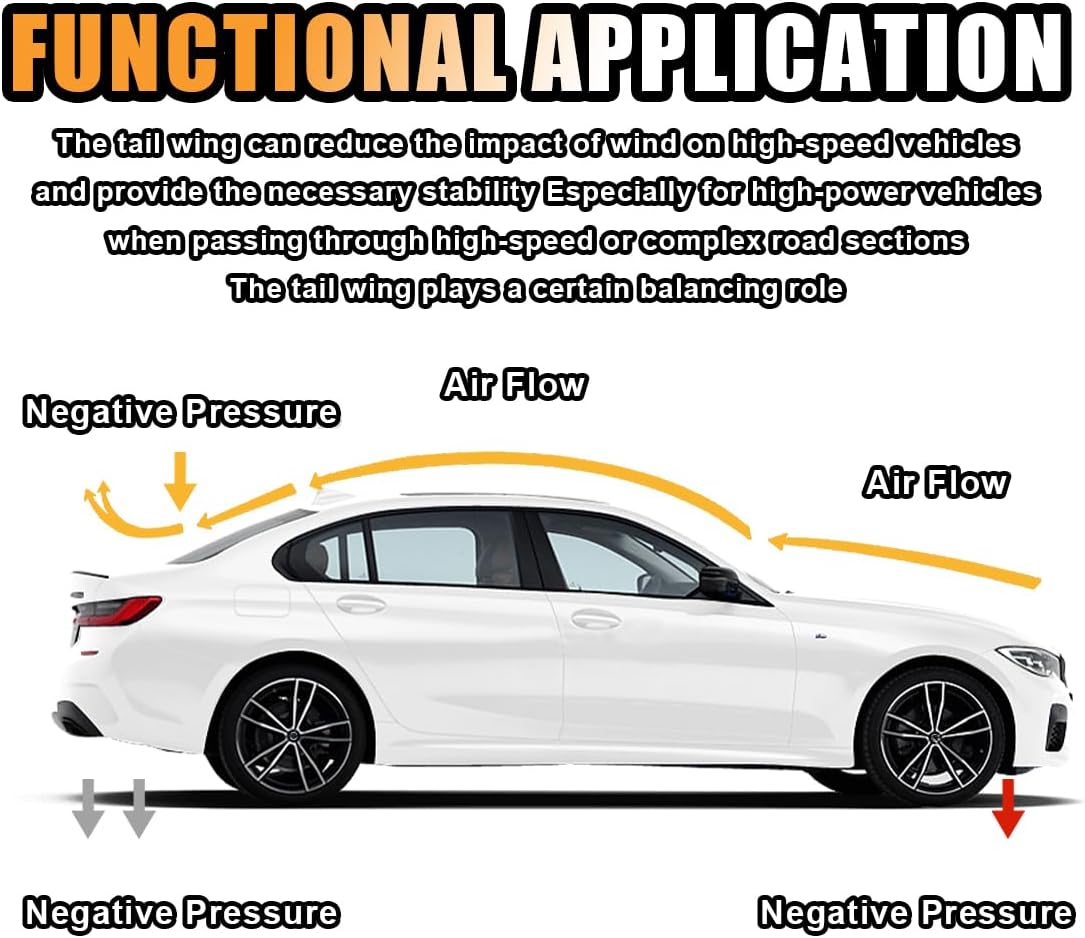 شريط مطاطي لشفة جناح صندوق السيارة أسود غير لامع عالمي بطول 1.5 متر لمعظم السيارات