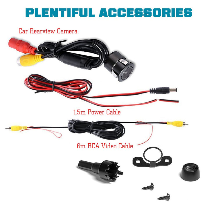 Car Reverse Backup Waterproof Camera with Dual Purpose Design