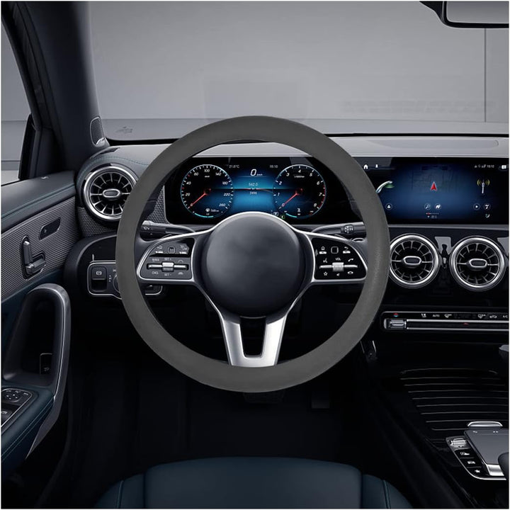 Soft Silicone Car Auto Steering Wheel Cover – Black