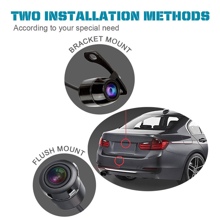 Car Reverse Backup Waterproof Camera with Dual Purpose Design