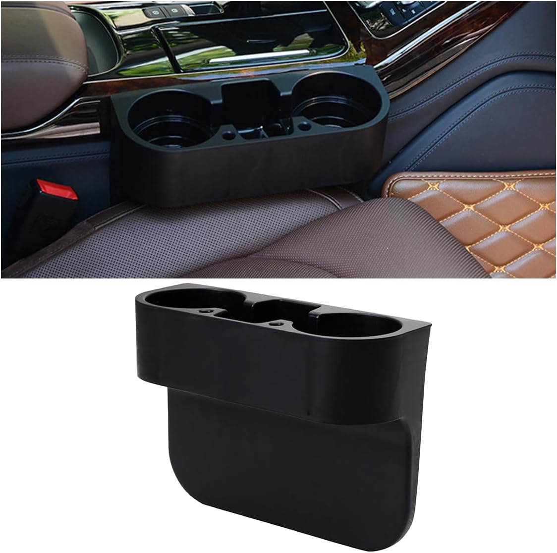 Car Valet Wedge Cup Holder - Black