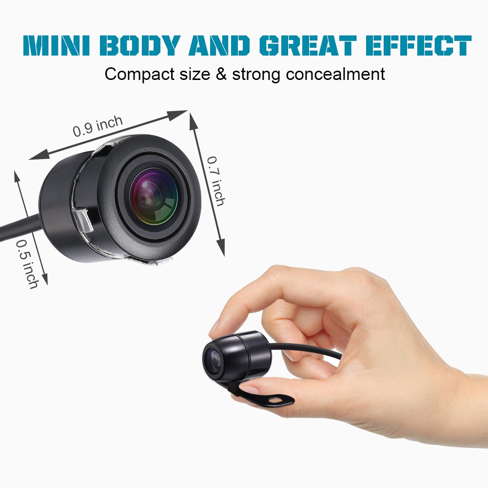 Car Reverse Backup Waterproof Camera with Dual Purpose Design