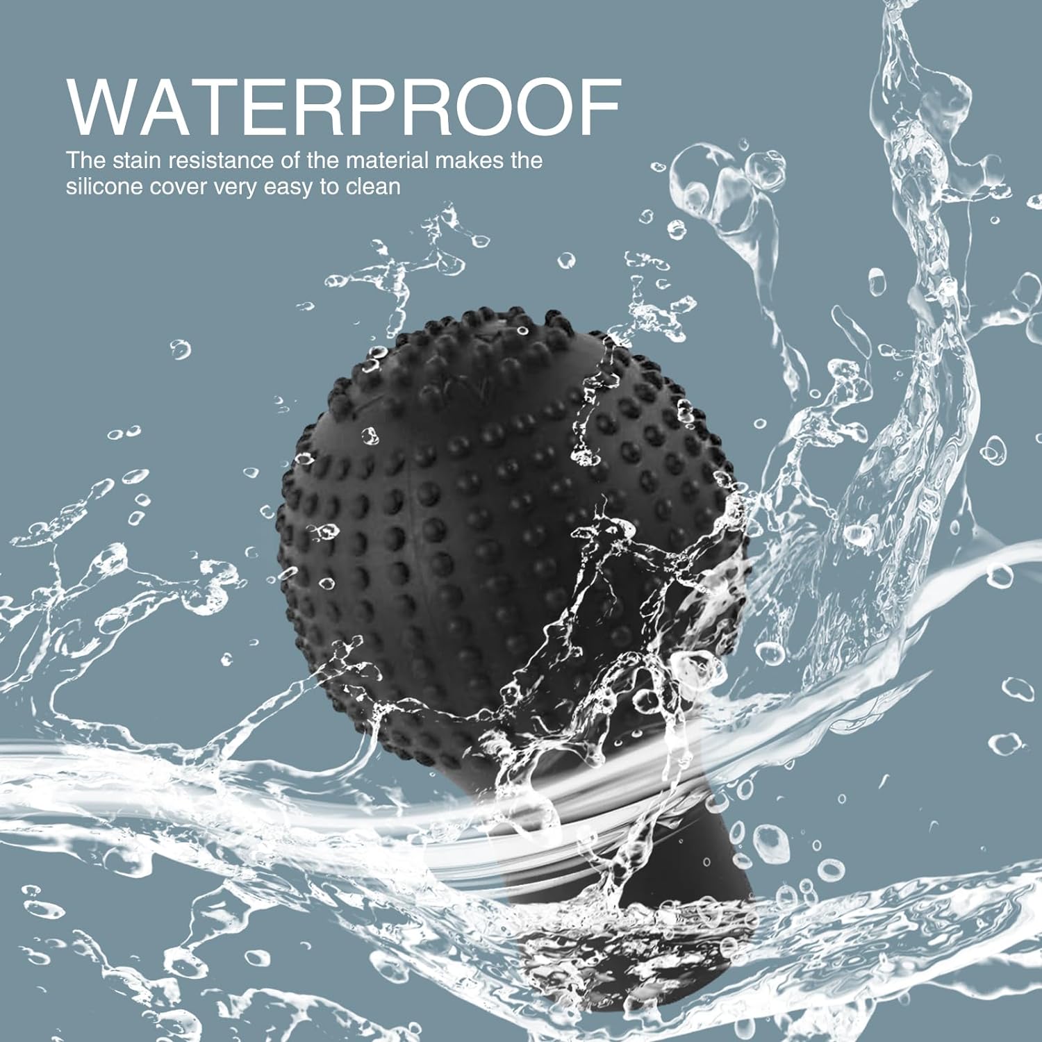 غطاء حماية مقبض ناقل الحركة للسيارة من السيليكون المرن بتصميم تدليك للمقبض الدائري 