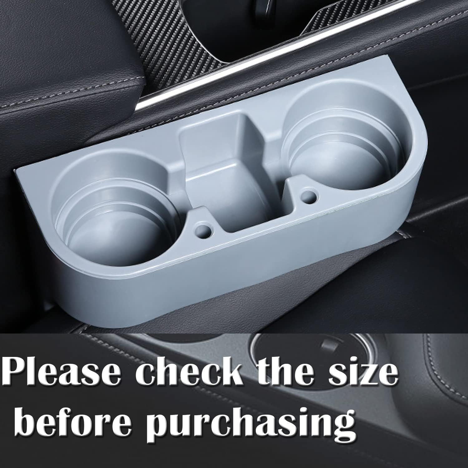 Car Valet Wedge Cup Holder - Black