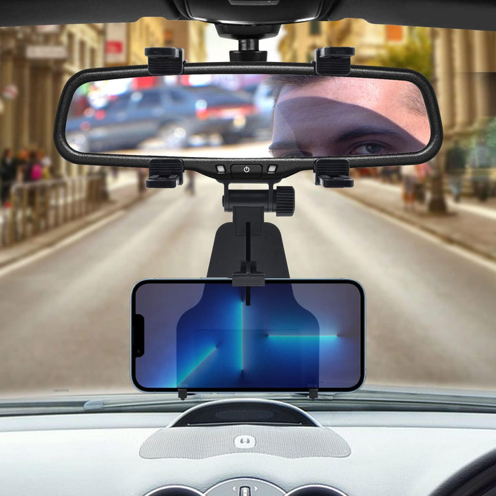 Car Rear View Mirror Mount Phone Holder