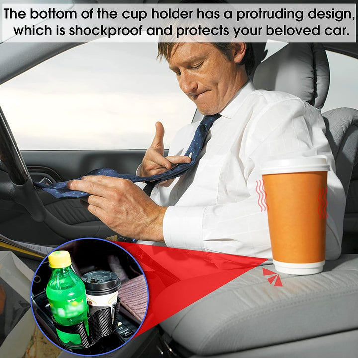 Multifunctional 2-in-1 Double Car Cup Holder Expander Adapter Organizer