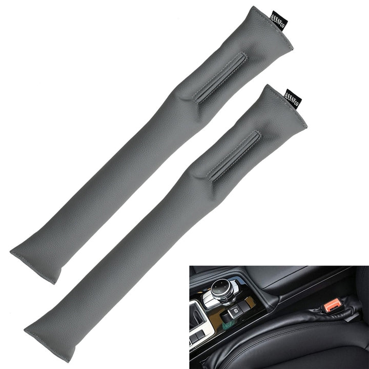 Drop Stop Car Seat Gap Filler 2 pcs-grey