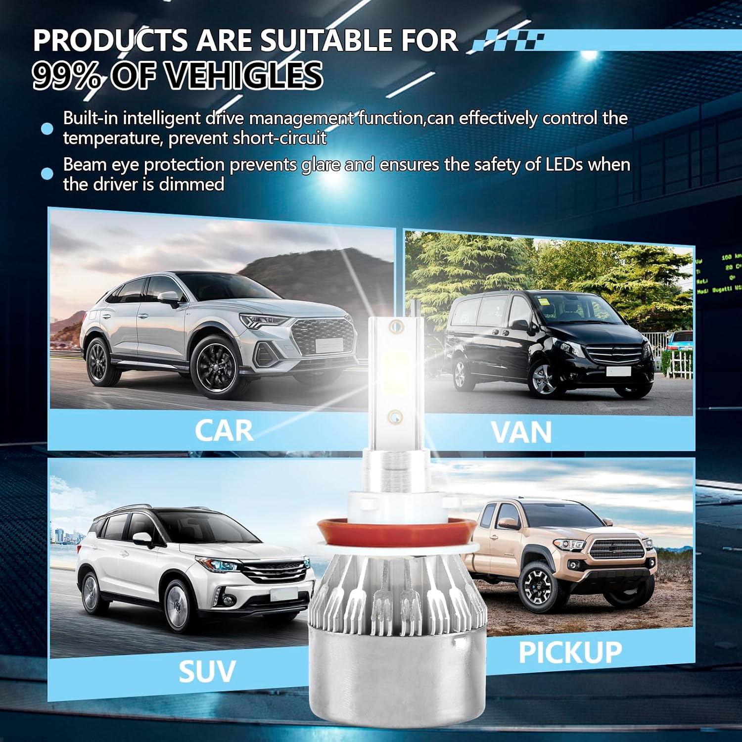 All In One C6 LED Headlight bulb