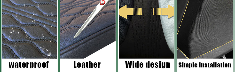 Assafco Leather&Foam Armrest Cushion Protection Pad with Height Increase