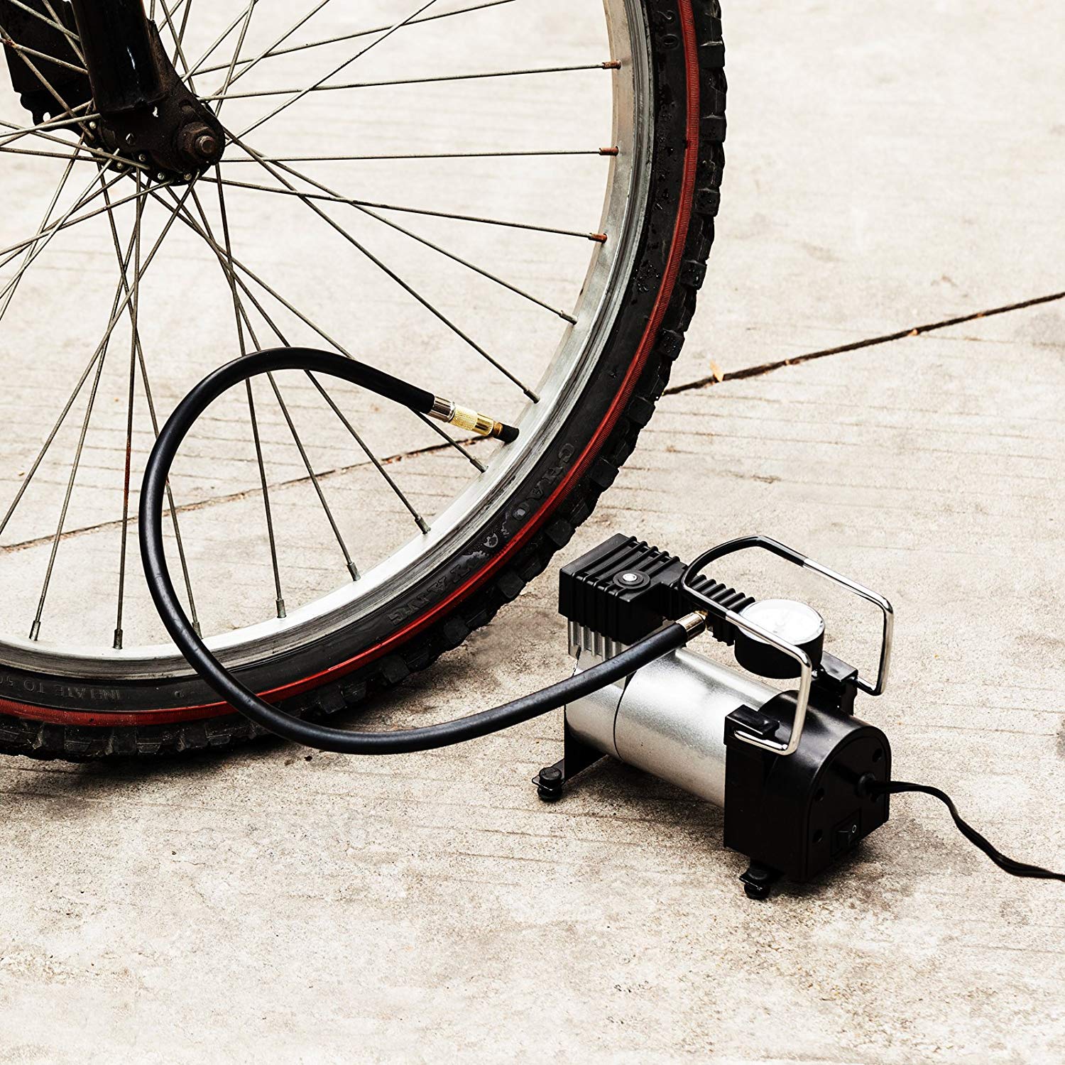 Car Tyre Inflator Air Compressor Double Cylinder