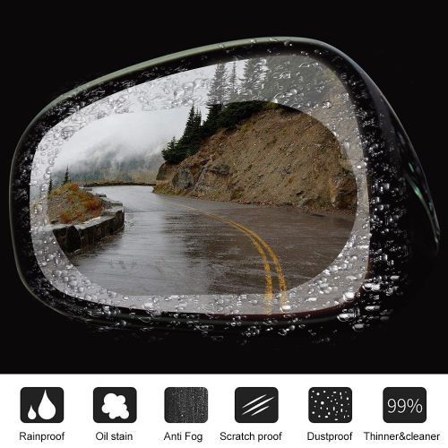 Car Rearview Mirror Protective Film Anti Fog Window - 2 Pcs