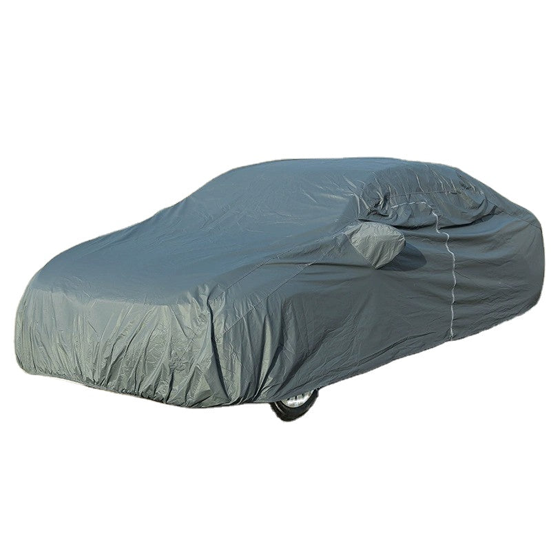 Heavy Duty Waterproof Car Cover All Weather Protection with Zipper Door
