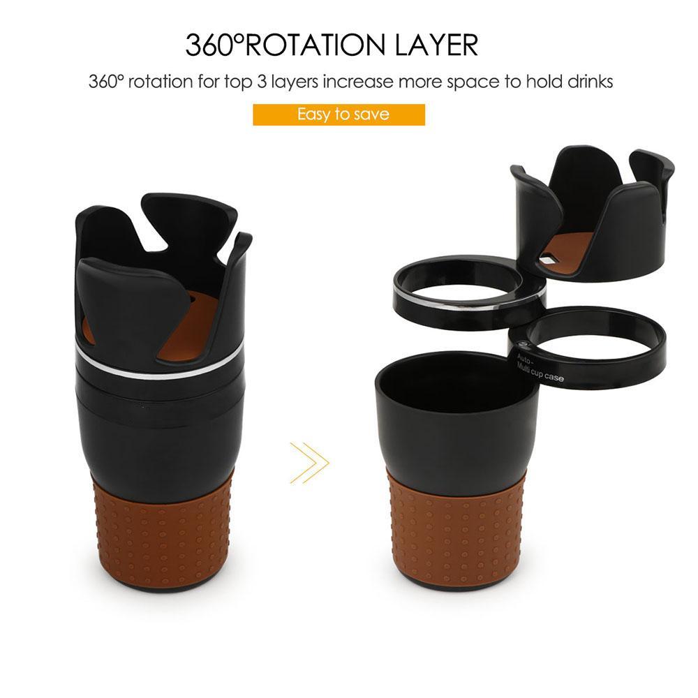 Multi-functional 5 In 1 Car Cup Holder
