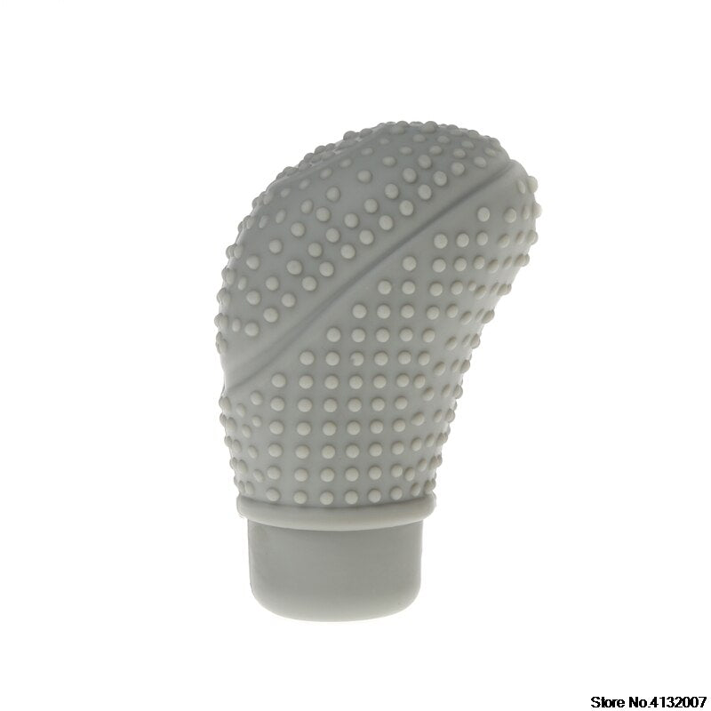 Elastic Silicone Car Shift Knob Protector Cover with Massage Design