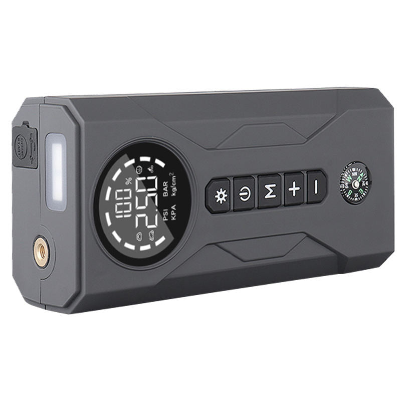 جهاز تشغيل سيارة محمول 4 في 1 بسعة 16000 مللي أمبير وقدرة 2000 أمبير | شحن سريع 45 واط، منفاخ إطارات، بنك طاقة، ومصباح