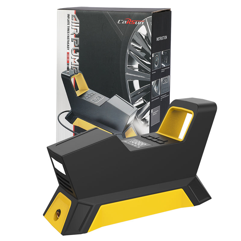 CARSUN C-1809 Digital Car Tire Inflator Cordless Air Pump 150PSI Electric Portable Air Compressor with LED Light