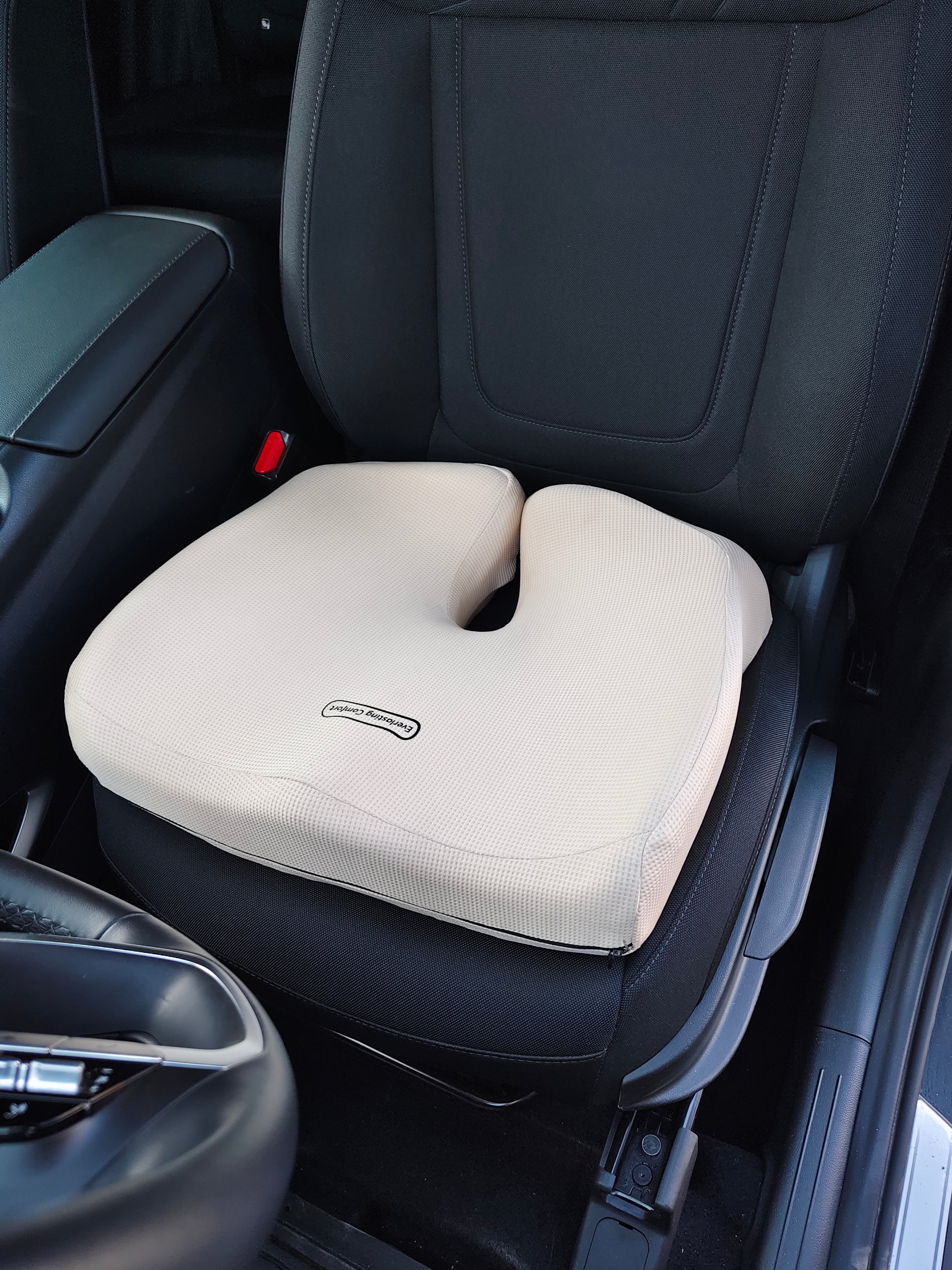 Assafco &nbsp;Extra Large Memory Foam Cushion for Pressure Relief Sciatica &amp; Pain Relief for Long Sitting for Office Chair, Car Seat, Airplan