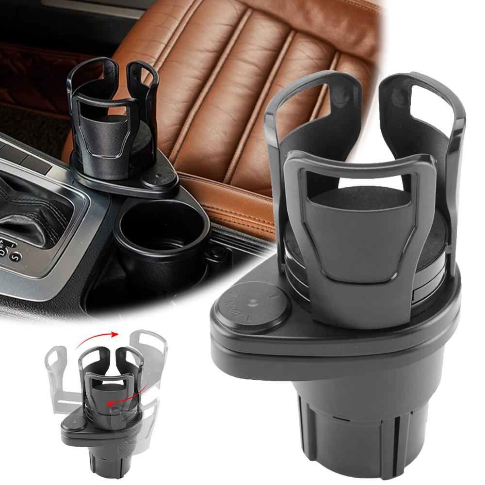 2-in-1 Cup Holder Expander Adapter with Rotating Adjustable Base