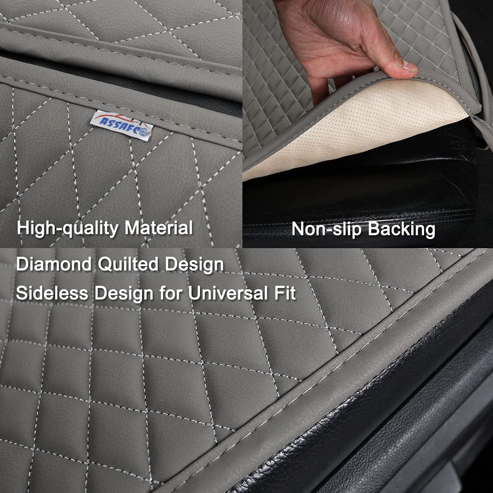 Assafco Leaher Car Seat Bottom Pads Protector Square Shape
