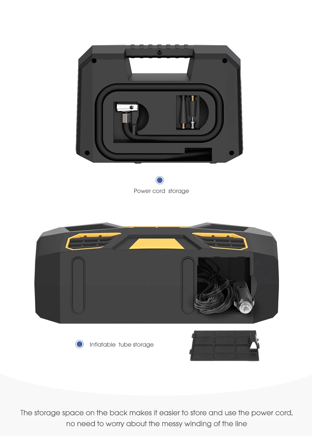 CARSUN Car Portable Air Compressor Tire Inflator C1808