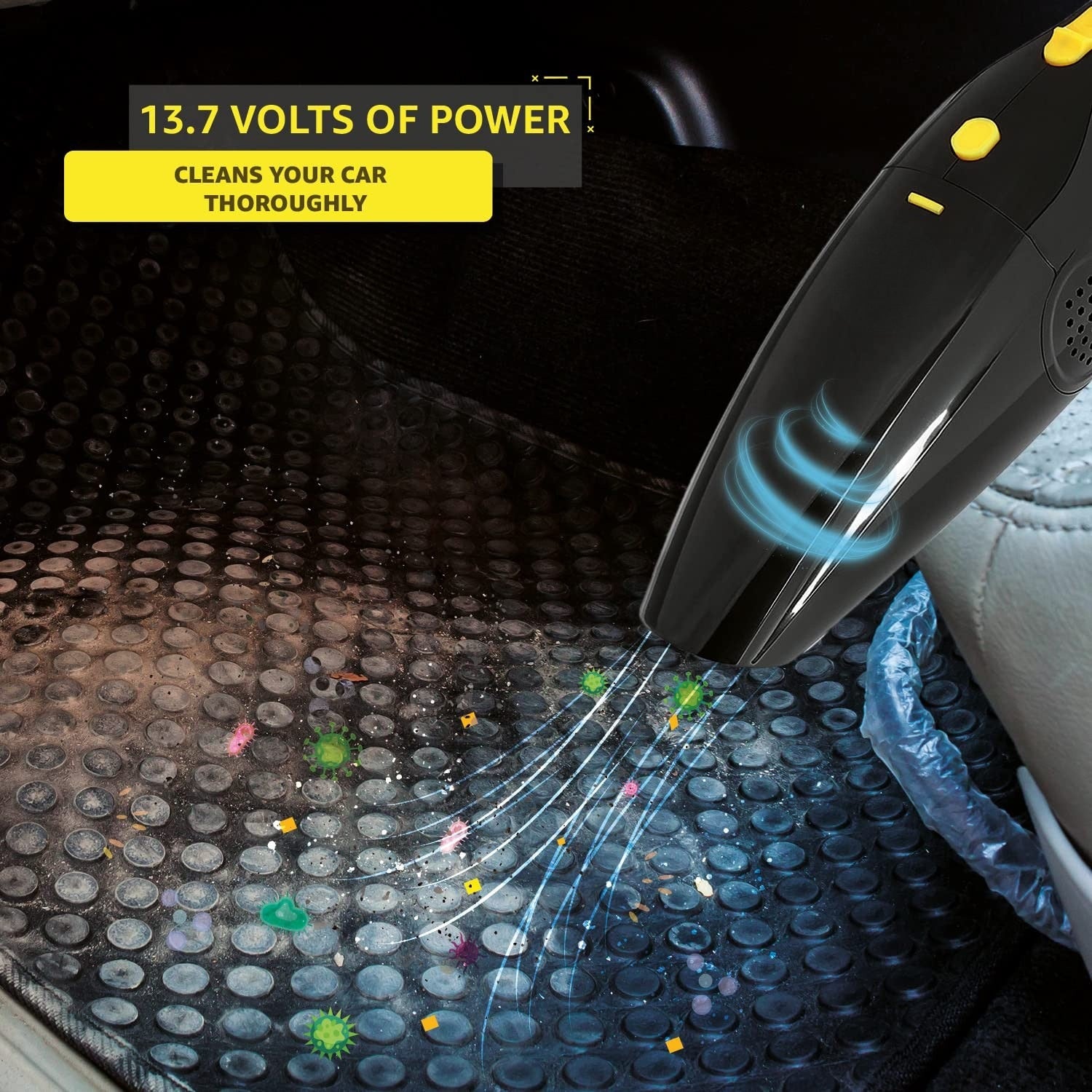 High Power 12V Car Handheld Vacuum Cleaner Multipurpose for Car and Home Wet and Dry (VC-101)