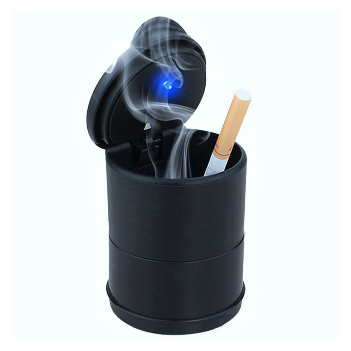 LED Lighting Portable Car Ashtray Holder Cup – Black