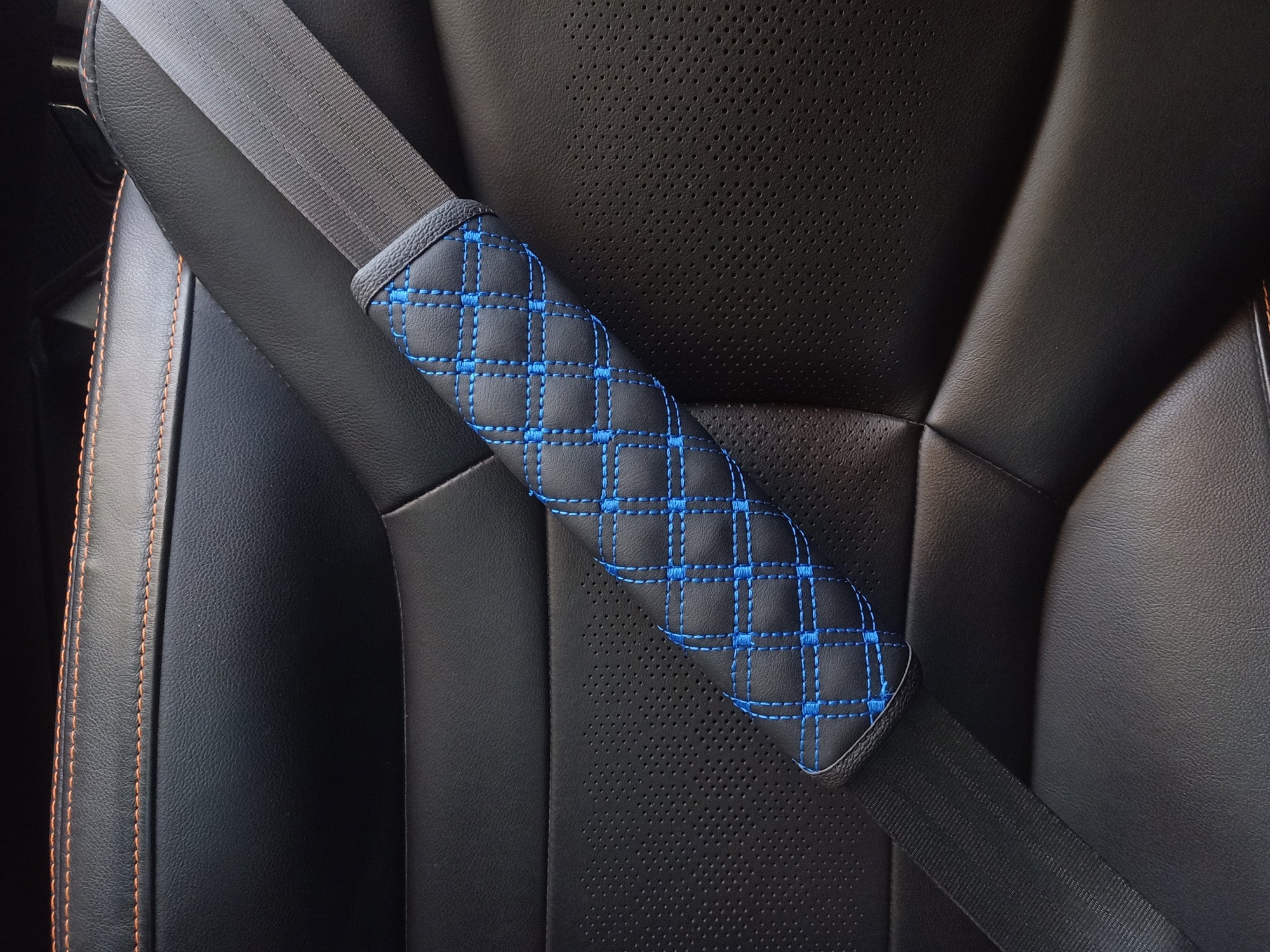 2Pack Car Leather Seat Belt Cover Shoulder Pad Protector winne style