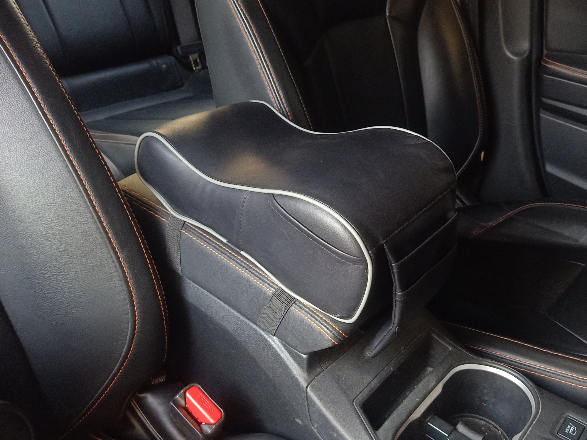 Assafco Leather Car Armrest Cushion Foam – Black