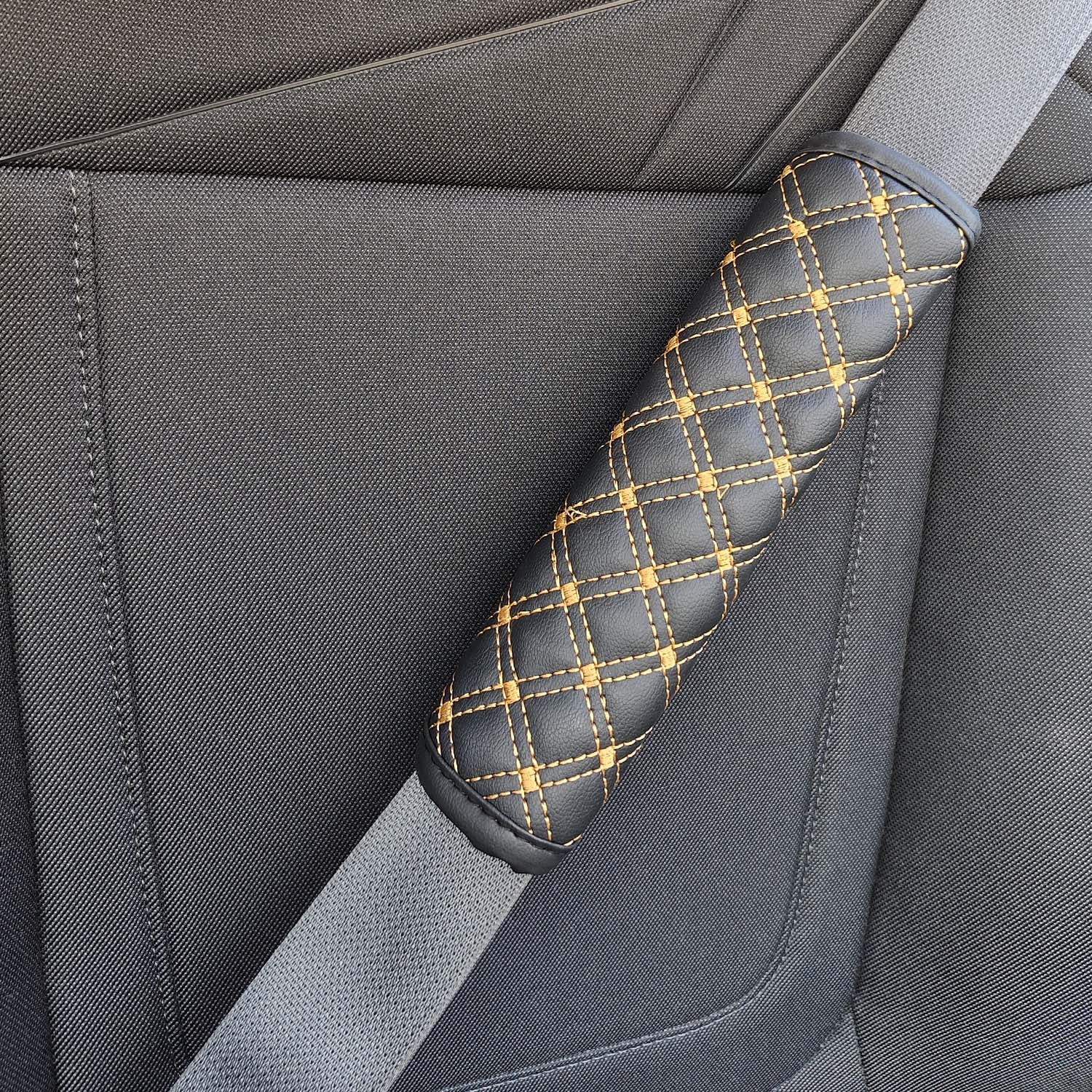 2Pack Car Leather Seat Belt Cover Shoulder Pad Protector winne style