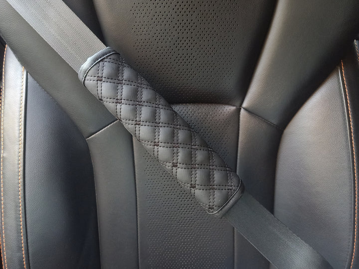 2Pack Car Leather Seat Belt Cover Shoulder Pad Protector winne style