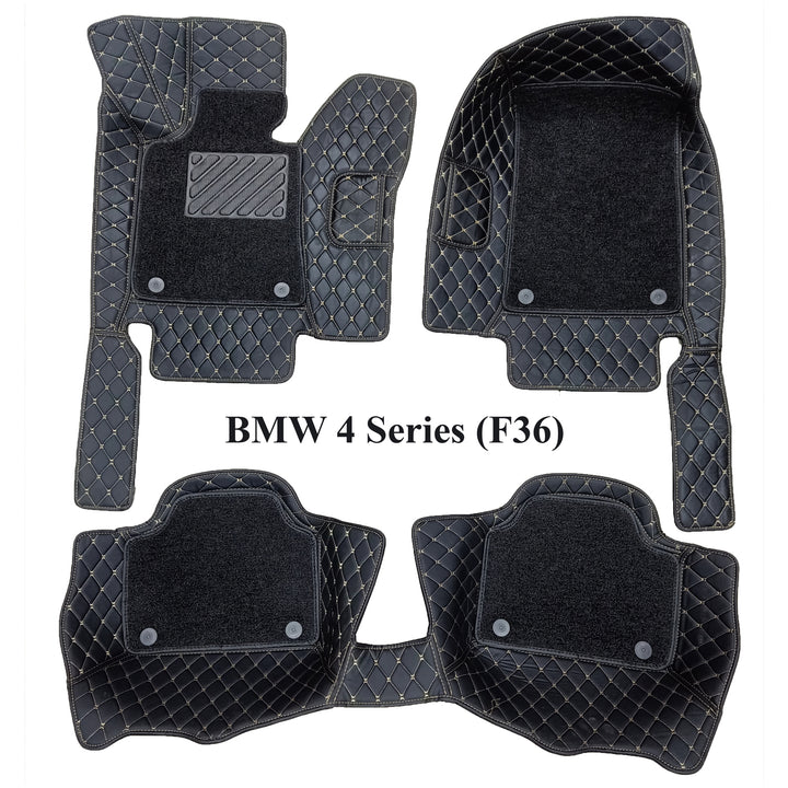 9D Double Layer Car Floor Mat For bmw4 (B9) 2016-2021