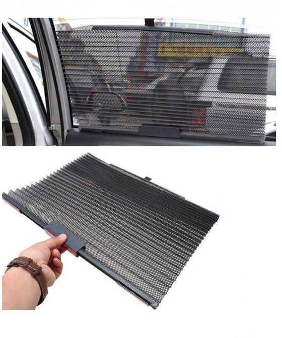 Generic Auto Folding Sun Shade For Side Window - Black - 2 Pcs