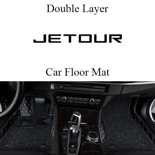 Car Premium 9D Leather Double Layered Car Floor Mat for Jetour