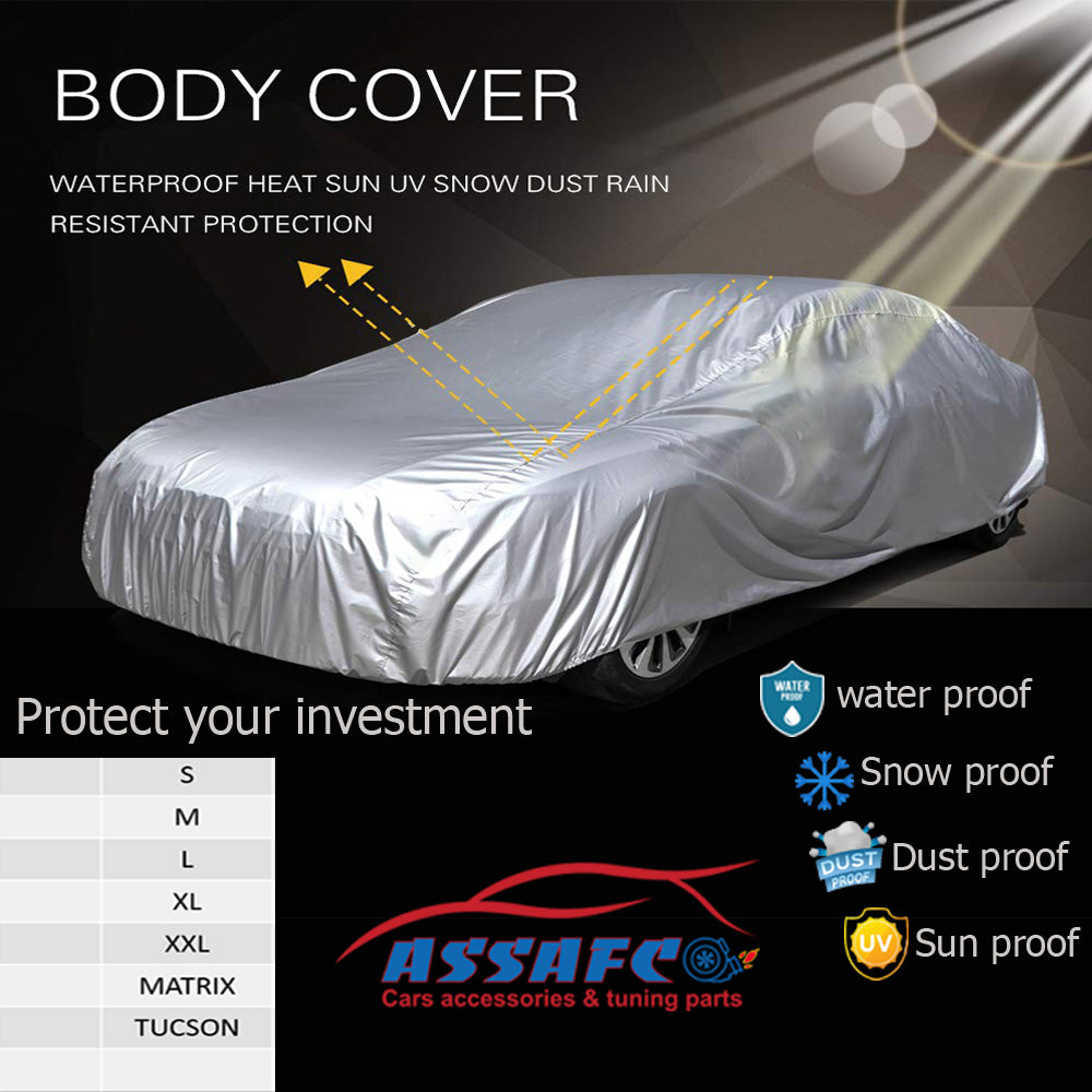 Car Outdoor Full Exterior Cover Rain Sun UV Dust Waterproof Protection
