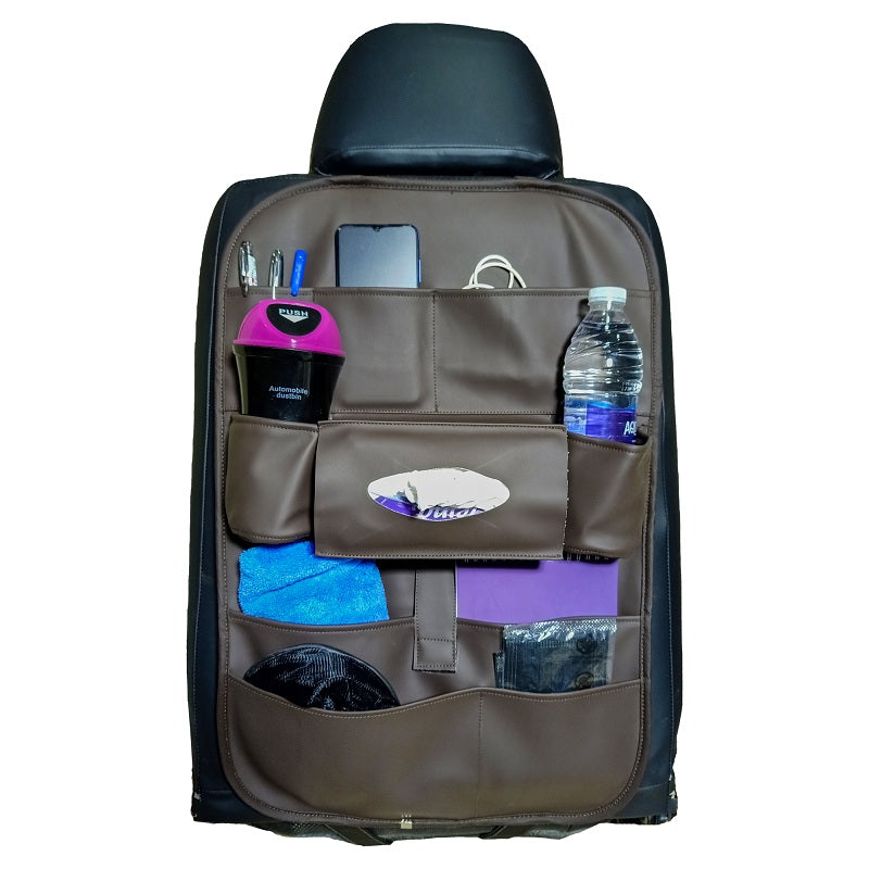 ASSAFCO Leather Car Backseat Organizer