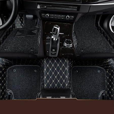 German Car Premium 9D Leather Double Layered Car Floor Mat for German Car