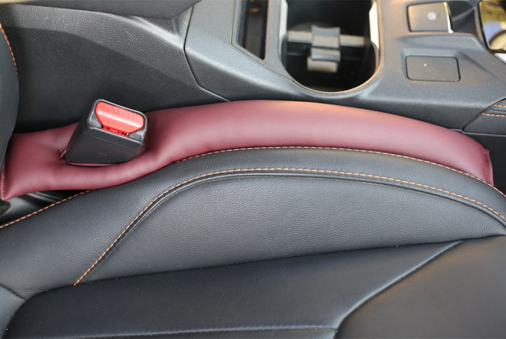 Drop Stop Car Seat Gap Filler 2 pcs-Dark Red