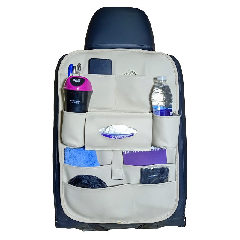 ASSAFCO Leather Car Backseat Organizer